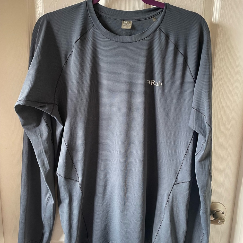Rab Equipment Gray Long Sleeve Tee Casual Style Men's Force LS Tee